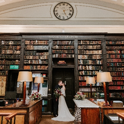 Wedding News: The Portico Library is a Georgian building in central Manchester